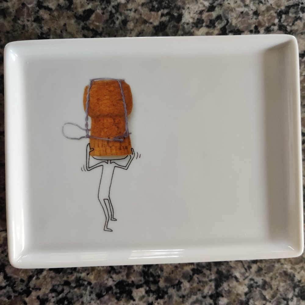 CB2 Oliver appetizers plates set